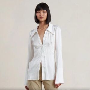 Bec + Bridge White Pure Silk Top NWT